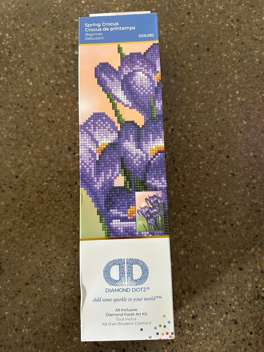 Spring Crocus Diamond Art Kit Diamond Dotz NIB Sealed Round
